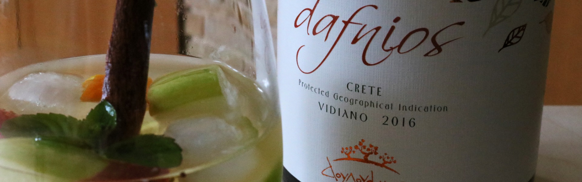 Cocktail Rezept mit Dafnios Weißwein aus Vidiano, Kreta
