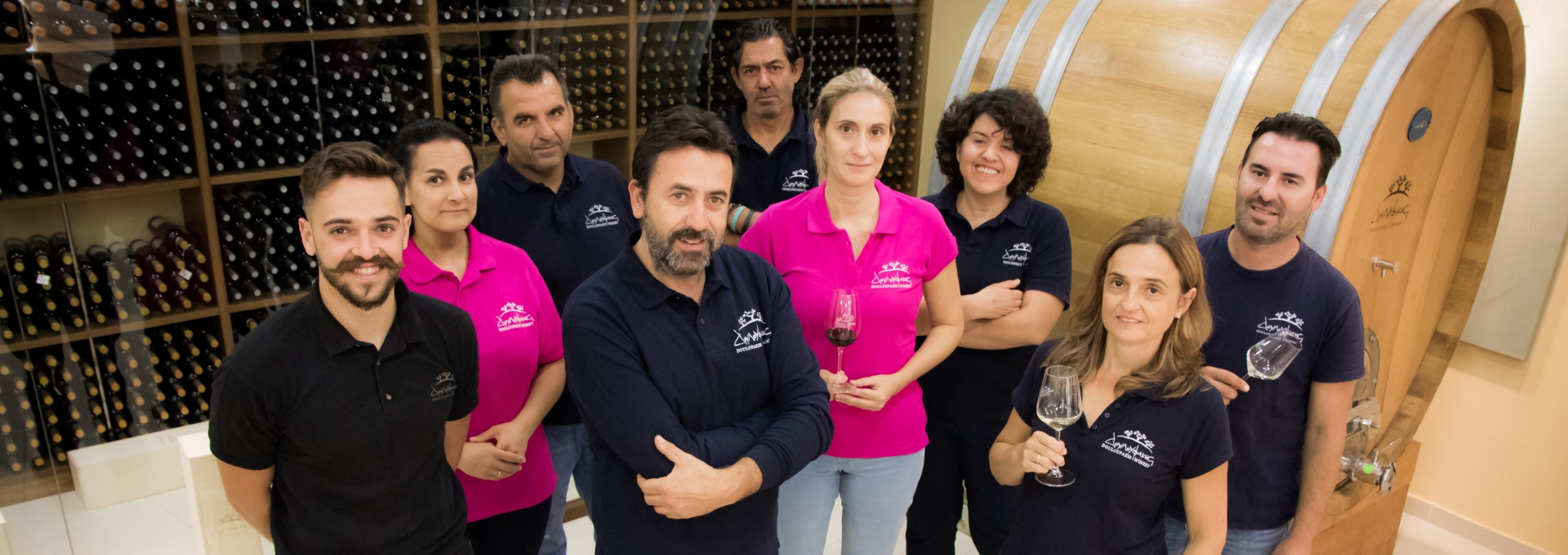 Команда винодельни Douloufakis из Дафнес, Крит, Греция